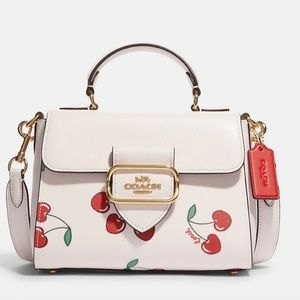 Coach White Cherry Print Crossbody Bag